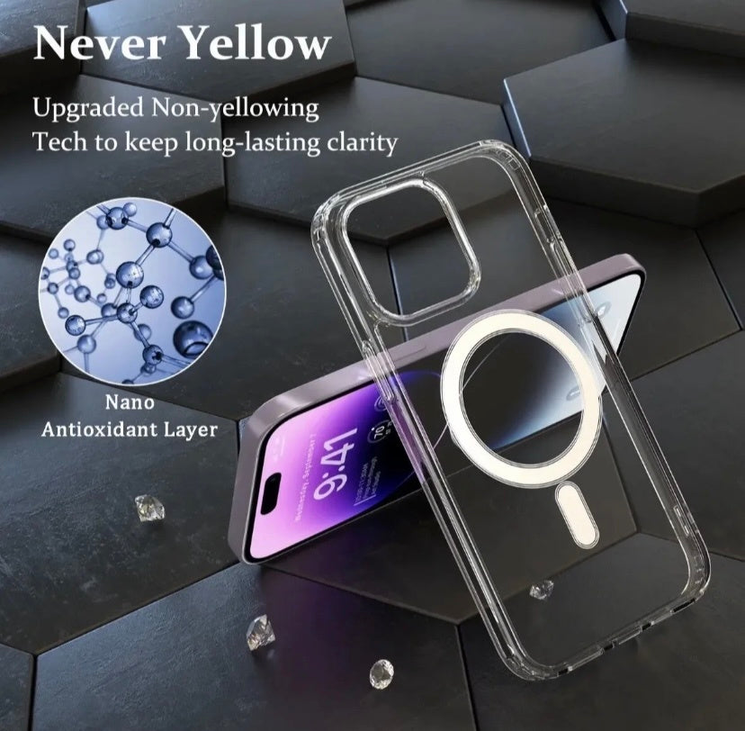 MagsSafe iPhone Clear Case for iPhone 14 to 15 Variants