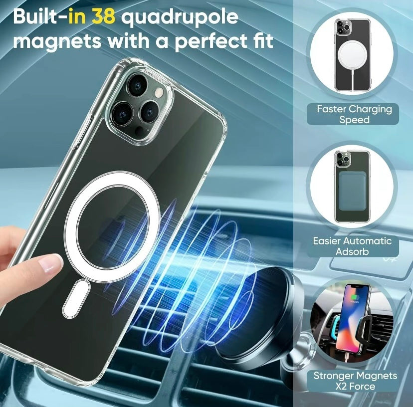 MagsSafe iPhone Clear Case for iPhone 14 to 15 Variants