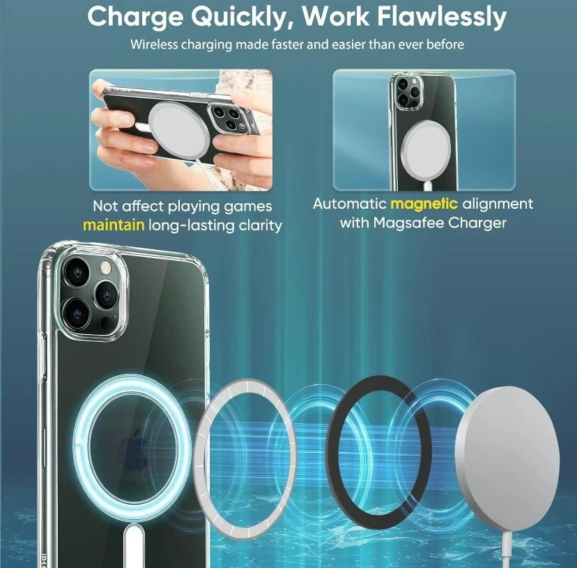 MagsSafe iPhone Clear Case for iPhone 14 to 15 Variants