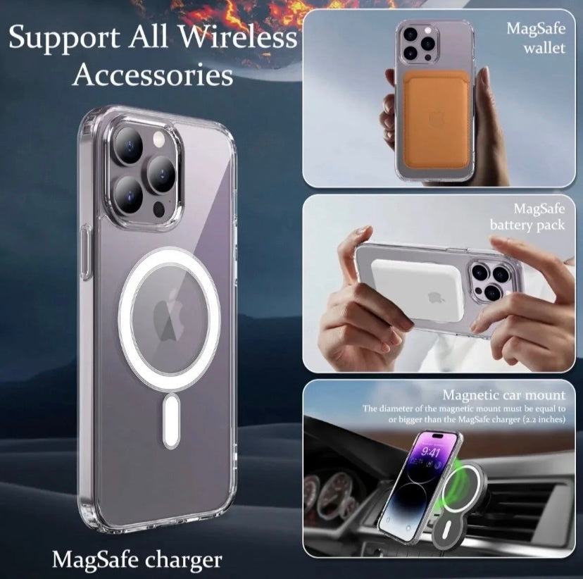MagsSafe iPhone Clear Case for iPhone 14 to 15 Variants