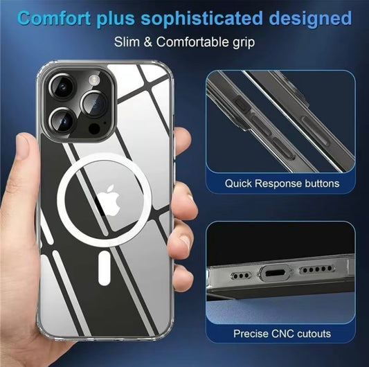 MagsSafe iPhone Clear Case for iPhone 14 to 15 Variants
